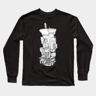 Robot Doodle Monster 9 Long Sleeve T-Shirt